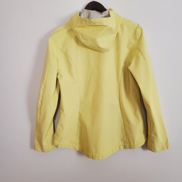 Avalanche Butter Yellow Zip Up Rain Jacket Windbreaker Womens Medium - Picture 6 of 12